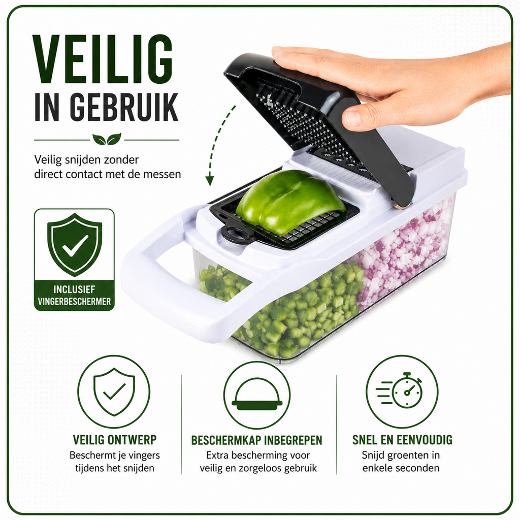 Chef Rebel 23-delige Groentesnijder met Opvangbak