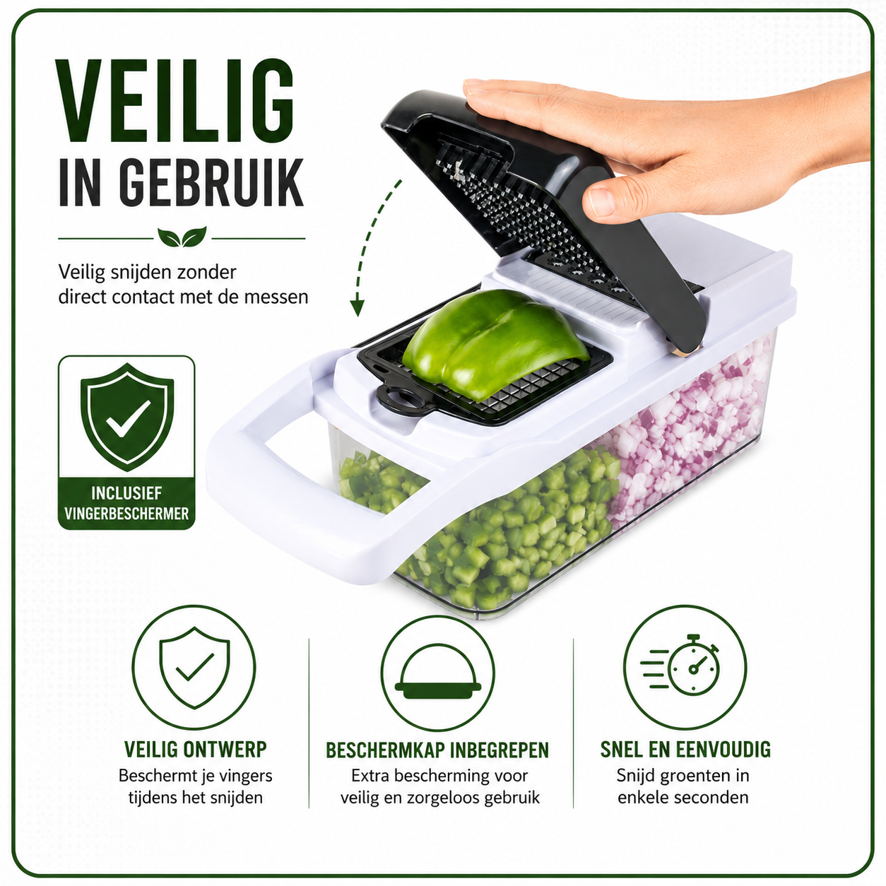 Chef Rebel 23-delige Groentesnijder met Opvangbak