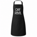Chef Rebel Keukenschort met Logo - Zwart & Verstelbaar