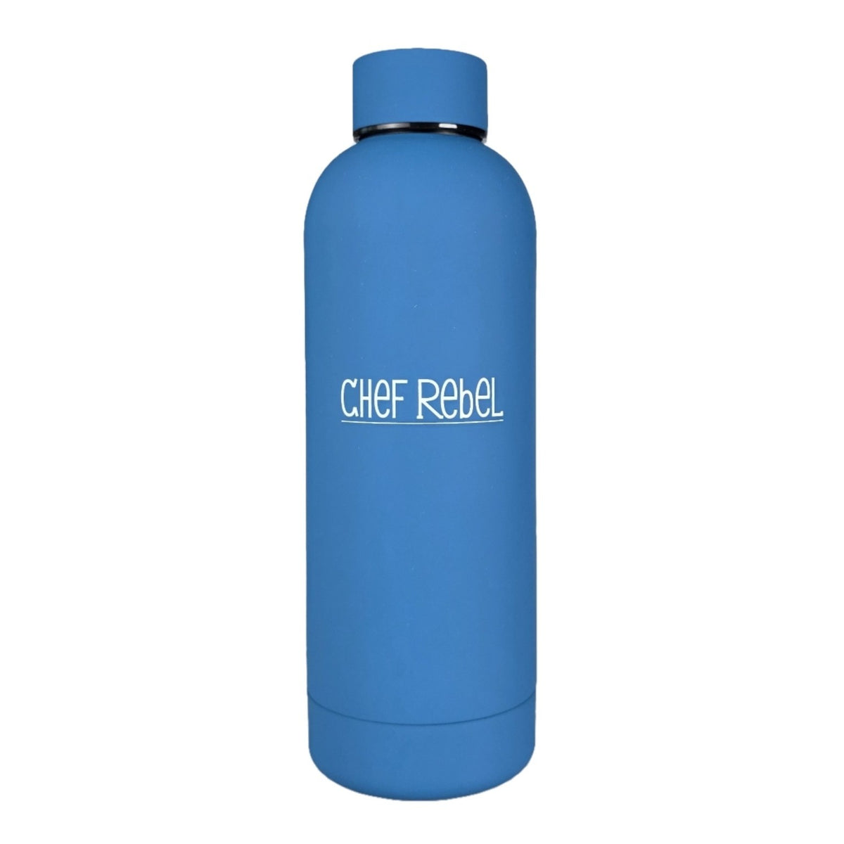 Chef Rebel thermosfles 500 ml blauw vrijstaand op witte achtergrond