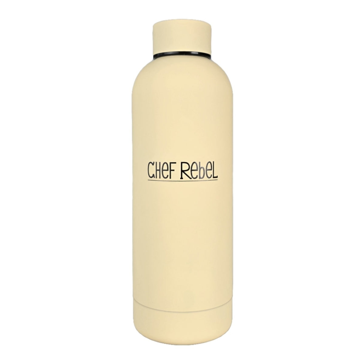 Chef Rebel thermosfles 500 ml crème beige vrijstaand op witte achtergrond