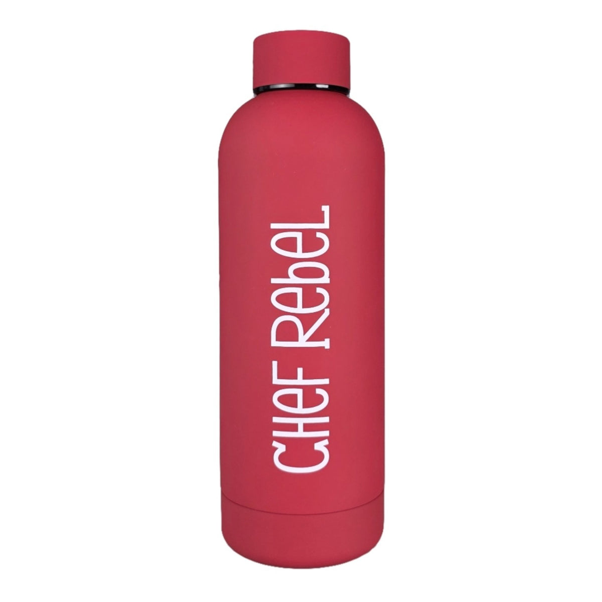 Chef Rebel thermosfles 500 ml rood vrijstaand op witte achtergrond
