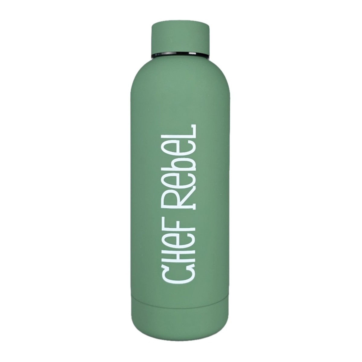 Chef Rebel thermosfles 500 ml saliegroen vrijstaand op witte achtergrond